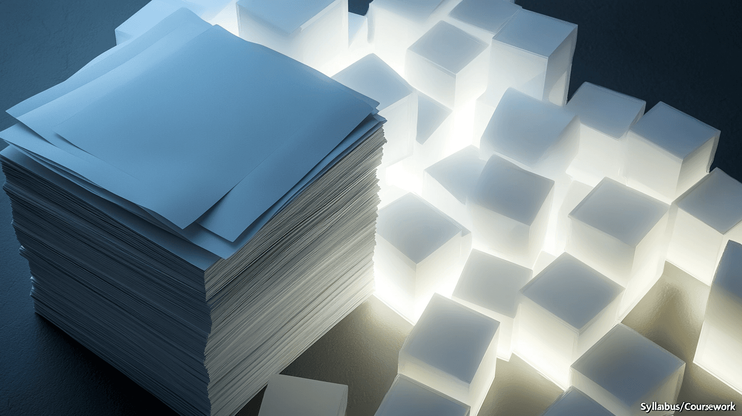 Turning student coursework into professional evidence blocks